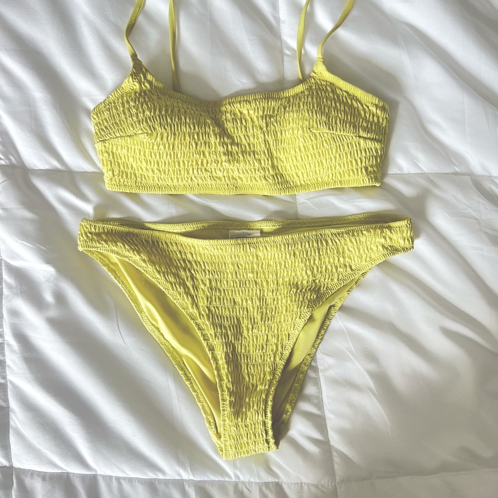 Pale Yellow H&M swim suit